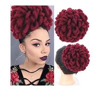 Chignon Postiche Cheveux Chignon synthétique bouclé cordon queue de cheval extensible brosse à cheveux pince chignon tresse for les femmes noires