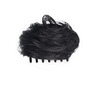 Chignon Postiche Cheveux Chignon synthétique Extension de perruque désordonnée Donut Griffe Clip Bun Messy Wavy Curly for dames for les fêtes tous jours
