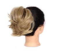Chignon Postiche Cheveux Messy Bun queue de cheval allongeant droite perruque synthétique courte chignon cheveux accessoires dames élastique cravate