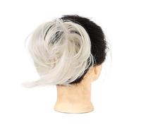 Chignon Postiche Cheveux Messy Bun queue de cheval allongeant droite perruque synthétique courte chignon cheveux accessoires dames élastique cravate