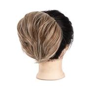Chignon Postiche Cheveux Messy Bun queue de cheval allongeant droite perruque synthétique courte chignon cheveux accessoires dames élastique cravate