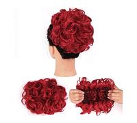 Chignon Postiche Cheveux Messy Curly Bun Hair Extension Wig Easy Stretch Peigne Clips En Queue De Cheval Extensions Cheveux for Femmes Donut