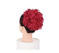 Chignon postiche court désordonné plat bouclé peignes à cheveux pince en queue de cheval chouchou chignon chignon extension synthétique chignon postiches plateau de cheveux queue de cheval morceau