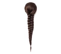 Chignon Postiche Décoiffé pour Femmes 15 pouces synthétique cheveux chaîne tresse queue de cheval chignon poisson extension femmes longue ligne droite tressée perruque(1)