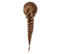 Chignon Postiche Décoiffé pour Femmes 15 pouces synthétique cheveux chaîne tresse queue de cheval chignon poisson extension femmes longue ligne droite tressée perruque(12)
