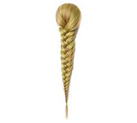 Chignon Postiche Décoiffé pour Femmes 15 pouces synthétique cheveux chaîne tresse queue de cheval chignon poisson extension femmes longue ligne droite tressée perruque(13)