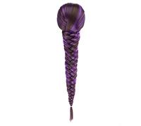 Chignon Postiche Décoiffé pour Femmes 15 pouces synthétique cheveux chaîne tresse queue de cheval chignon poisson extension femmes longue ligne droite tressée perruque(11)