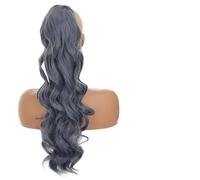 Chignon Postiche Décoiffé pour Femmes 20 pouces Long Ondulé Cordon Queue De Cheval Faux Perruque Femmes Griffe Clip Extension Cheveux Extensions Chignon(05)