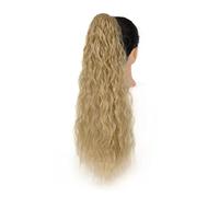 Chignon Postiche Décoiffé pour Femmes 24 "de long bouclés avec cordon bouffée queue de cheval extension cheveux synthétique pince à chignon for un usage quotidien des femmes(18)