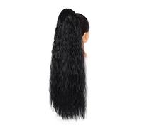 Chignon Postiche Décoiffé pour Femmes 24 "de long bouclés avec cordon bouffée queue de cheval extension cheveux synthétique pince à chignon for un usage quotidien des femmes(17)