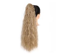 Chignon Postiche Décoiffé pour Femmes 24 "de long bouclés avec cordon bouffée queue de cheval extension cheveux synthétique pince à chignon for un usage quotidien des femmes(16)