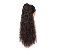 Chignon Postiche Décoiffé pour Femmes 24 "de long bouclés avec cordon bouffée queue de cheval extension cheveux synthétique pince à chignon for un usage quotidien des femmes(06)