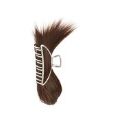 Chignon Postiche Décoiffé pour Femmes Chignon désordonné synthétique chignon côté peigne Clip cheveux perruque amovible métal requin griffe pince droit(2-30#)