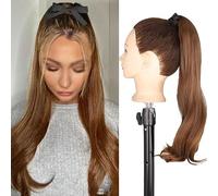 Chignon Postiche Décoiffé pour Femmes Chignon désordonné synthétique femmes mode longue perruque bou bandeau Style chignon queue de cheval Extensions cheveux peigne(12)