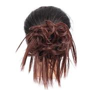 Chignon Postiche Décoiffé pour Femmes Chignon malpropre synthétique morceau de cheveux avec bande élastique queue cheval cravate Extensions femmes Extension perruque chignon(02)
