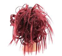Chignon Postiche Décoiffé pour Femmes Chignon malpropre synthétique morceau de cheveux avec bande élastique queue cheval cravate Extensions femmes Extension perruque chignon(14)