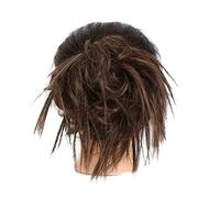 Chignon Postiche Décoiffé pour Femmes Chignon malpropre synthétique morceau de cheveux avec bande élastique queue cheval cravate Extensions femmes Extension perruque chignon(03)