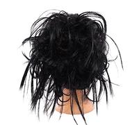 Chignon Postiche Décoiffé pour Femmes Chignon malpropre synthétique morceau de cheveux avec bande élastique queue cheval cravate Extensions femmes Extension perruque chignon(09)