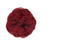 Chignon Postiche Décoiffé pour Femmes Chignon synthétique bou t ondulé, 1 pièce, avec élastique enroulé autour des cheveux, queue de cheval, chignon beignet, accessoires for for femmes(26)