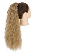 Chignon Postiche Décoiffé pour Femmes Ensemble de 1 perruque synthétique Messy Bun Curly Wavy Extensions queue cheval enveloppantes Accessoires for cheveux chignon for femmes(Q19-12-24)