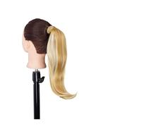 Chignon Postiche Décoiffé pour Femmes Queue de cheval longue droite synthétique enroulée autour la perruque Extension chignon 18 pouces pince à cheveux queue for les femmes utilisation quotidienne(15)