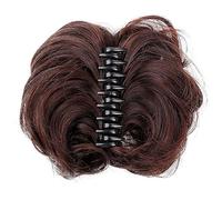 Chignon Postiche Décoiffé pour Femmes Synthétique Messy Bun Wavy Curly Ponytail Extensions de Cheveux Fancy Griffe Clip Perruque for Les Femmes(1pcs-02)