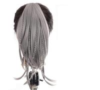Chignon Postiche Décoiffé pour Femmes Synthétique Onde Courte Grande Griffe Clip Queue De Cheval Extension Cheveux Perruque Chignon Dames Accessoires(SW185-10A-0906)