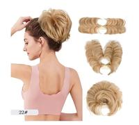 Chignon pour cheveux Peigne à chignon décoiffé - Chignon polyvalent for femmes, cheveux courts et raides Fabricants de chignons pour cheveux(Golden yellow)