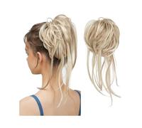 Chignon pour cheveux Postiche Chignon Élastique Synthétique Bouclé Chouchou Noir Blond Brun Chignon Band Updo Donut for Femmes Faux Cheveux Fabricants de chignons pour cheveux(Dirty Blonde)