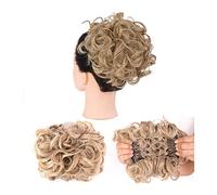 Chignon pour femme - Extensions de cheveux bouclés et désordonnés - Chignons faciles à étirer - Peignes à clipser - Extensions de queue de cheval pour femme - Couleur : Q8-16P613