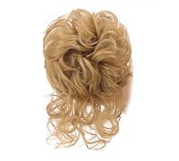 Chignon pour femme - Queue de cheval ondulée - Chignon synthétique pour femme - Chignon désordonné - Chouchou super long ébouriffé - Extensions de cheveux avec bande élastique - Cheveux bouclés (co