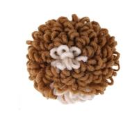 Chignon synthétique à clip for femme noire, postiche afro à haute bouffée, queue de cheval avec cordon de serrage, dreadlocks Ponytail Extension(Khaki+White)