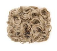 Chignon synthétique bouclé et décoiffé, peigne métallique élégant for femme Ponytail Extension(Golden)