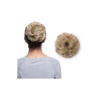 Chignon synthétique décoiffé for femme, postiche avec bande élastique Ponytail Extension(Ash blonde)