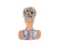 Chignon Synthétique En Désordre Pour Femmes Extension Capillaire Élastique Loose Wave Grand Chignon Bouclé Avec Cordon De Serrage Queue De Cheval À Clip GN-10M1001 Medium#1 PC
