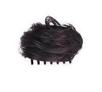 Chignon synthétique Extension de perruque désordonnée Donut Griffe Clip Bun Messy Wavy Curly for dames for les fêtes tous jours Chignon Postiche Cheveux