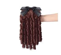 Chignons pour Femmes 1 Pack Dames Perruque Rétro Queue De Cheval Cheveux Peigne Arc Noeud Palais Bouclés Extensions Chignon
