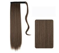 Chignons pour Femmes 22-32 pouces synthétique longue ligne droite queue de cheval bandeau perruque Wrap pince à cheveux Extensions chignon for les femmes