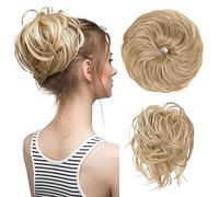 Chignons pour Femmes Chignon de cheveux synthétiques avec élastique en caoutchouc perruque chignon désordonné bouclés beignet attaches femmes