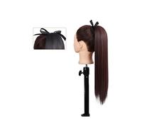 Chignons pour Femmes Extension de queue cheval 22/34 pouces perruque cheveux raides arc bande synthétique femmes Extensions extra longs