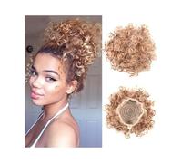 Chignons Sac à cheveux for perruque, fleur de cheveux, cordon élastique, filet en désordre, poche, petit rouleau, sac à cheveux en soie haute température Postiches pour femmes(Gold)