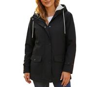 chiguomaoyi Femmes en plein air imperméable vestes Softshell veste à capuchon Windbreak imperméable pour l'automne hiver