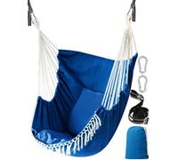 Chihee Sièges Suspendus Chaise Suspendue Hamac 2 oreillers Inclus,Sangles et Crochets Solides pour Une Suspension Facile Suspendue en Coton Doux Poche de côté Ensemble de chaises à Pampilles Confort