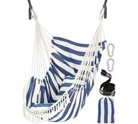 Chihee Sièges Suspendus Chaise Suspendue Hamac 2 oreillers Inclus,Sangles et Crochets Solides pour Une Suspension Facile Suspendue en Coton Doux Poche de côté Ensemble de chaises à Pampilles Confort