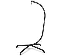Chihee Support de Chaise à œufs à Suspendre, Cadre de Chaise hamac en Fer Solide avec Crochet à Ressort, Base Stable, Support de Chaise balançoire Robuste, 150 kg, Support en C pour Chaise Suspendue