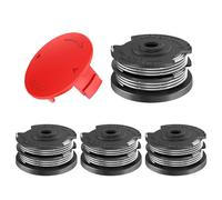 CHIHOLEN 4 Bobine Fil Coupe Bordure Compatible avec F016800351,Convient pour Bosch Art 24/27/30/24+/27+/30+/30-36 LI,AdvancedGrassCut36,Ø1,65mm-6,1m,avec Capuchon 1600A00X61(4 Bobine+1 Couvercle)