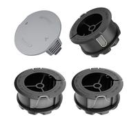 CHIHOLEN 4 Bobine Fil Coupe Bordure Compatible avec F016800570,Bobine de Rechange Convient pour Bosch UniversalGrassCut 18 18-26 18-260, Ø1,65mm 6,1m,avec Capuchon 1600A01R5J(4 Bobine+1 Couvercle)