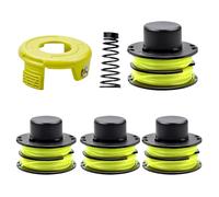 CHIHOLEN 4 Bobine Fil Coupe Bordure Compatible avec Ryobi RAC118 RAC119,Convient pour Ryobi RLT3025F,RLT3025S,RLT3525S,RLT2523,RLT3525,RLT3123,Ø1,2mm-8,4m(4 Bobine+1 Couvercle+1 Ressort)