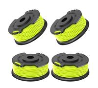 CHIHOLEN 4 Bobine Fil Coupe Bordure Compatible avec Ryobi RAC143,Bobine de Rechange Convient pour Ryobi RLT36B33 & RY36LT3A-0, Ø2mm 6,1m(4 Bobine)