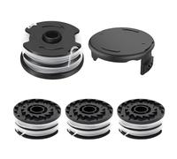 CHIHOLEN 4 Bobine Fil Coupe Bordure compatible avec TLP-01,Convient pour Parkside PRTA 20-Li A1/B1/B2/C3,PRT 300 A1,PRT 550 A1/A3,Ø1,6mm-8,3m,avec Capuchon TLP-01-1(4 Bobine+1 Couvercle)
